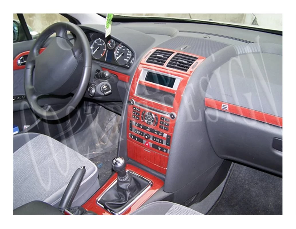 Peugeot 407 06.05-12.10 3D Interior Dashboard Trim Kit Dash Trim Dekor 11-Parts - 1 - Interior Dash Trim Kit