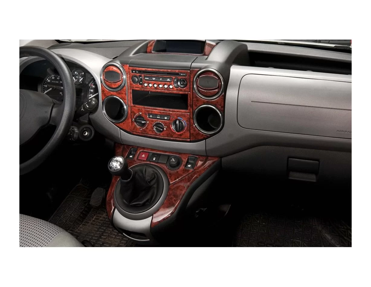 Peugeot Partner 08.2008 3D Interior Dashboard Trim Kit Dash Trim Dekor 40-Parts - 1 - Interior Dash Trim Kit