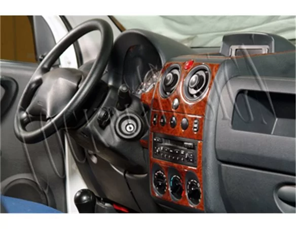 Peugeot Partner 10.02-07.08 3D Interior Dashboard Trim Kit Dash Trim Dekor 11-Parts - 1 - Interior Dash Trim Kit