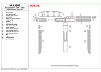 Porsche 911 1989-1997 Gearsometer Type A Interior BD Dash Trim Kit - 2 - Interior Dash Trim Kit Porsche 911 1989-1997 Gearsometer Type A Interior BD Dash Trim Kit - 2 - Interior Dash Trim Kit