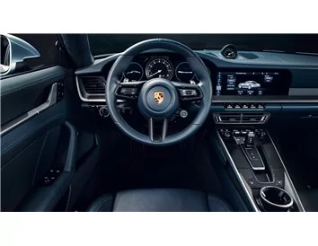 Porsche 911 From 2019 3D Interior Dashboard Trim Kit Dash Trim Dekor 10-Parts - 1 - Interior Dash Trim Kit