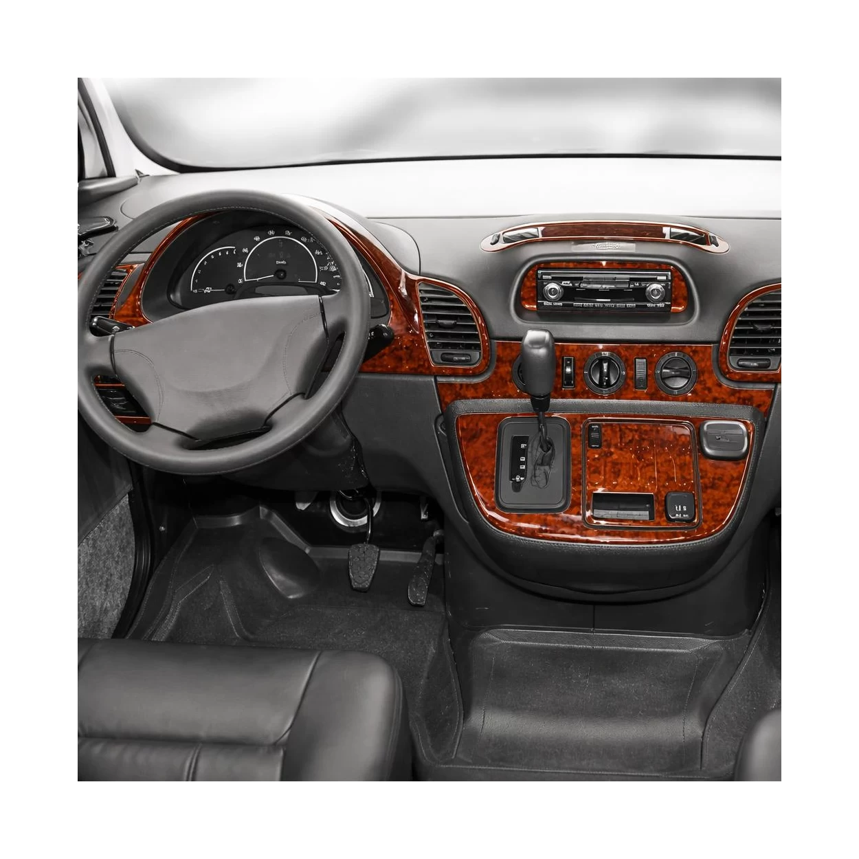 Mercedes Sprinter W903 Aut. 02.00-04.06 3D Interior Dashboard Trim Kit Dash Trim Dekor 27-Parts