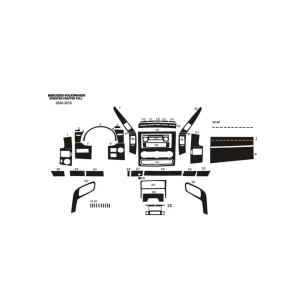 Mercedes Sprinter W906 04.2015 3D Interior Dashboard Trim Kit Dash Trim Dekor 51-Parts 2