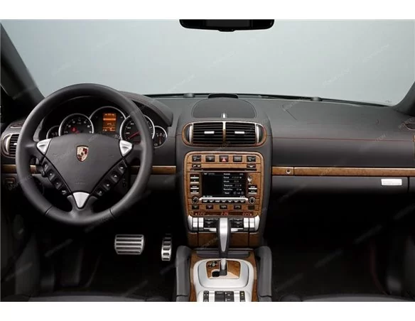 Porsche Cayenne 2003-2010 3D Interior Dashboard Trim Kit Dash Trim Dekor 87-Parts - 1 - Interior Dash Trim Kit