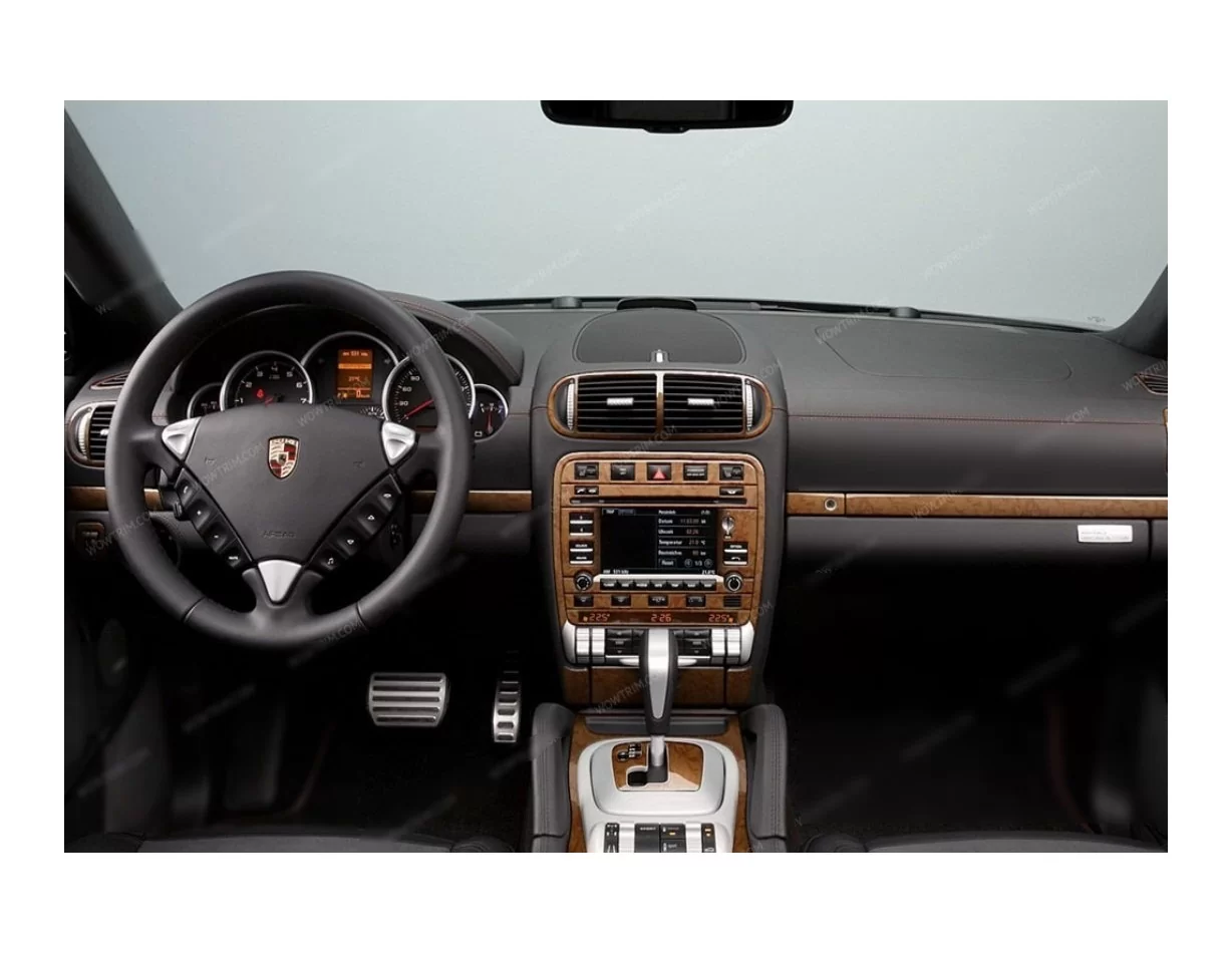 Porsche Cayenne 2003-2010 3D Interior Dashboard Trim Kit Dash Trim Dekor 87-Parts - 1 - Interior Dash Trim Kit