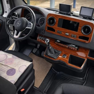 Mercedes Sprinter W907 2018 3D Interior Dashboard Trim Kit Dash Trim Dekor 50-Parts