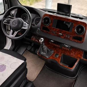 Mercedes Sprinter W907 2018 3D Interior Dashboard Trim Kit Dash Trim Dekor 50-Parts