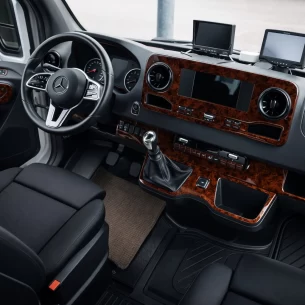 Mercedes Sprinter W907 2018 3D Interior Dashboard Trim Kit Dash Trim Dekor 66-Parts