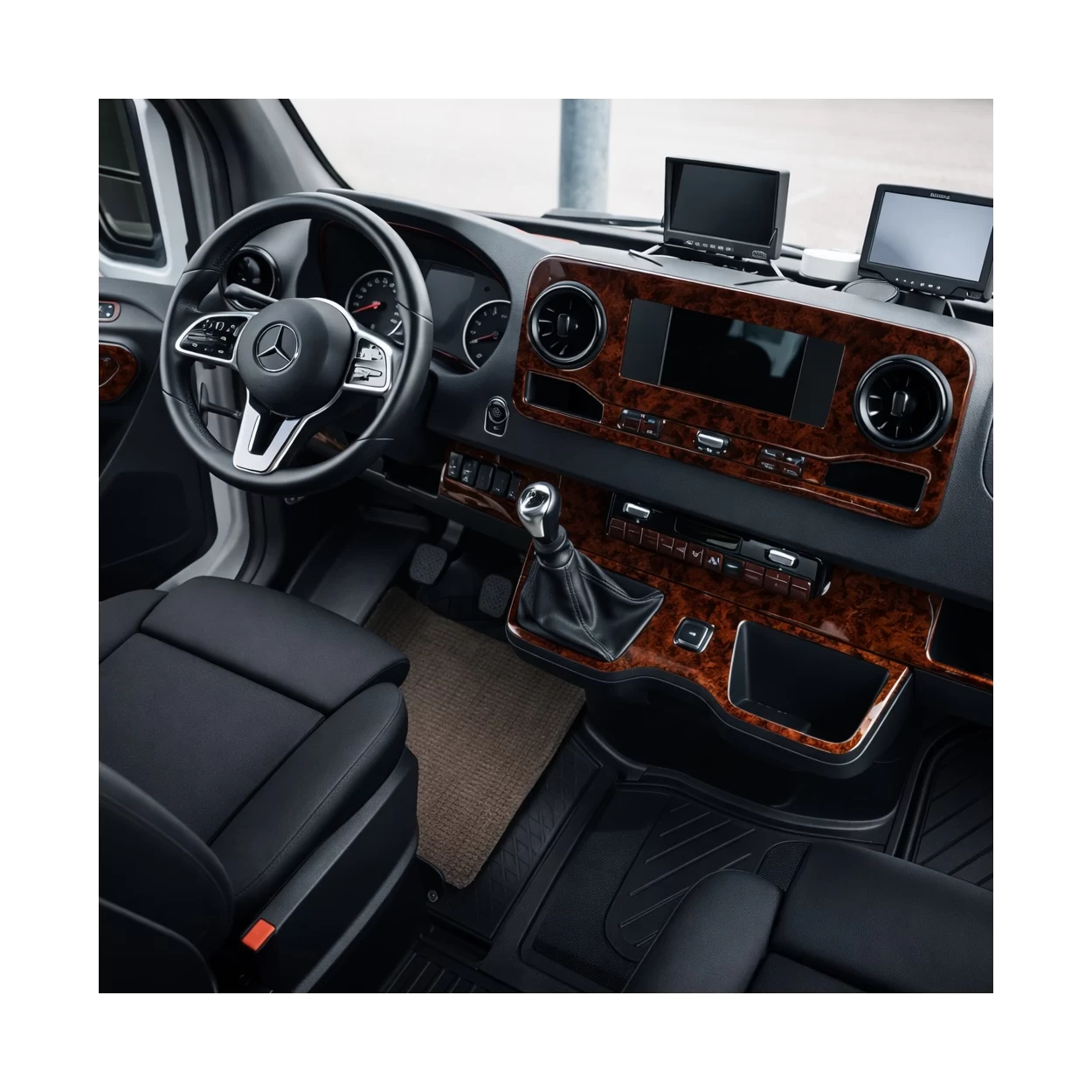 Mercedes Sprinter W907 2018 3D Interior Dashboard Trim Kit Dash Trim Dekor 66-Parts