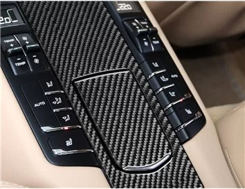 Porsche Panamera 2009-2015 3D Interior Dashboard Trim Kit Dash Trim Dekor 22-Parts - 5 - Interior Dash Trim Kit