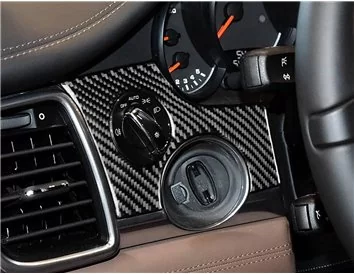 Porsche Panamera 2009-2015 3D Interior Dashboard Trim Kit Dash Trim Dekor 22-Parts - 8 - Interior Dash Trim Kit