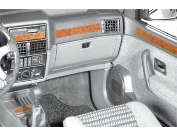 Renault 19 Europa 02.92-12.99 3D Interior Dashboard Trim Kit Dash Trim Dekor 20-Parts - 1 - Interior Dash Trim Kit