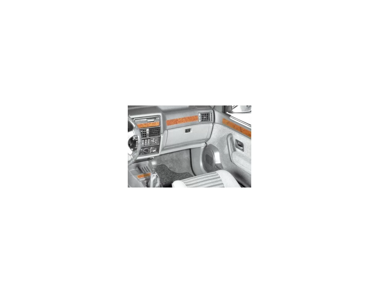 Renault 19 Europa 02.92-12.99 3D Interior Dashboard Trim Kit Dash Trim Dekor 20-Parts - 1 - Interior Dash Trim Kit