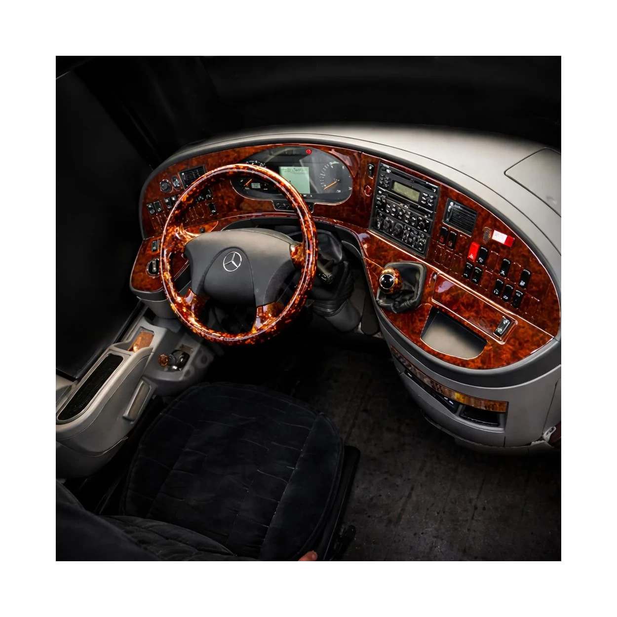 Mercedes Travego 02.05-12.10 3D Interior Dashboard Trim Kit Dash Trim Dekor 44-Parts