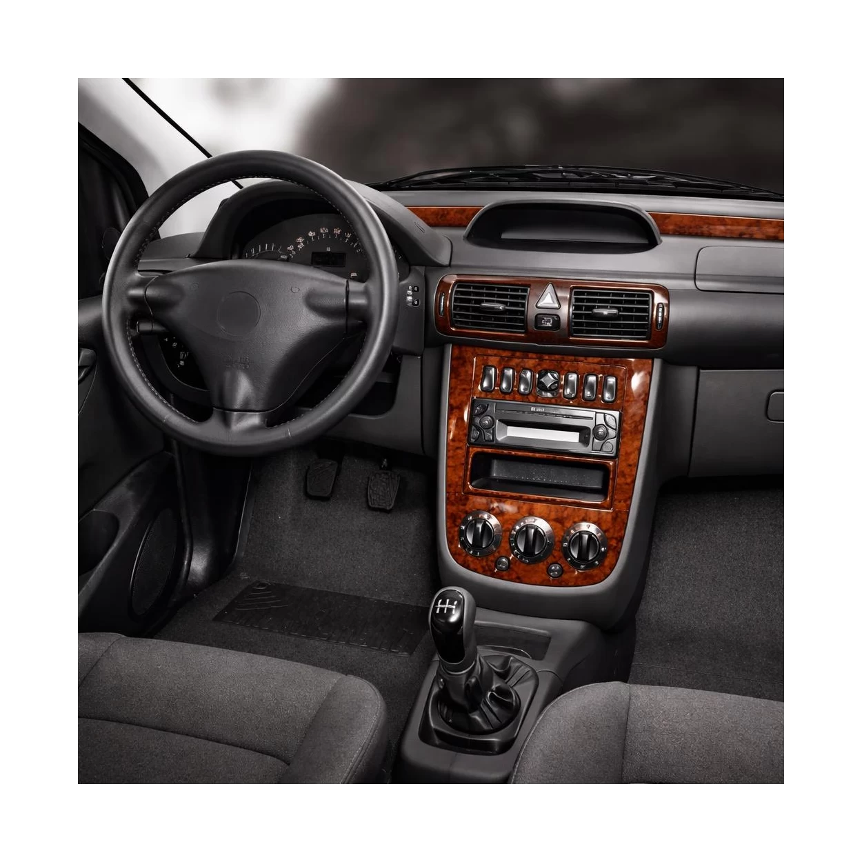 Mercedes Vaneo W414 10.01-09.06 3D Interior Dashboard Trim Kit Dash Trim Dekor 3-Parts