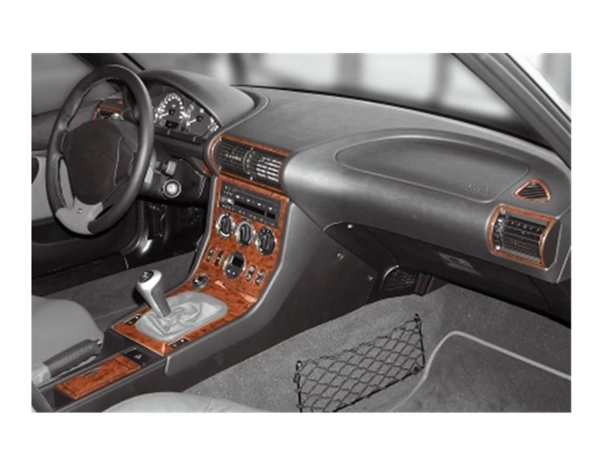BMW Z3 E36-8 04.1999 3D Interior Dashboard Trim Kit Dash Trim Dekor 21-Parts - 1 - Interior Dash Trim Kit
