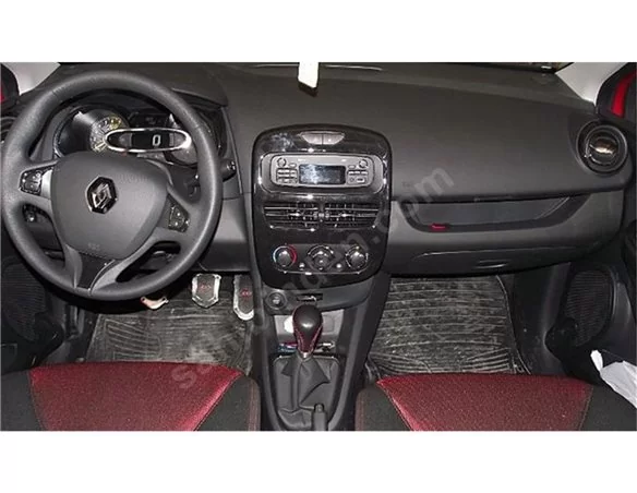 Renault Clio-4 09.2012 3D Interior Dashboard Trim Kit Dash Trim Dekor 16-Parts - 1 - Interior Dash Trim Kit