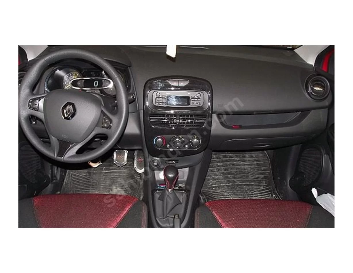 Renault Clio-4 09.2012 3D Interior Dashboard Trim Kit Dash Trim Dekor 16-Parts - 1 - Interior Dash Trim Kit