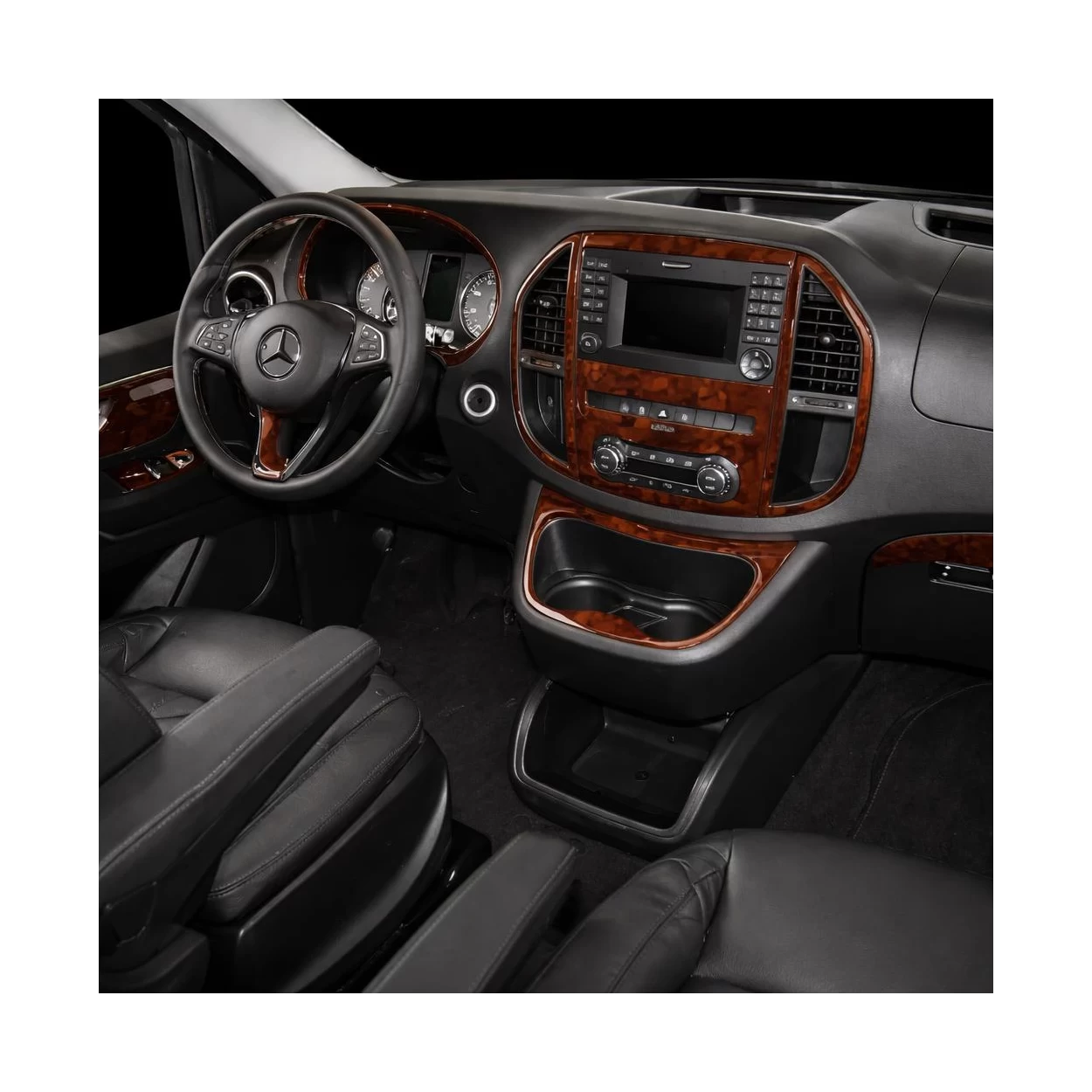 Mercedes Vito W447 01.2015 3D Interior Dashboard Trim Kit Dash Trim Dekor 21-Parts