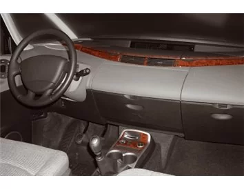 Renault Espace 10.2002 3D Interior Dashboard Trim Kit Dash Trim Dekor 12-Parts - 1 - Interior Dash Trim Kit