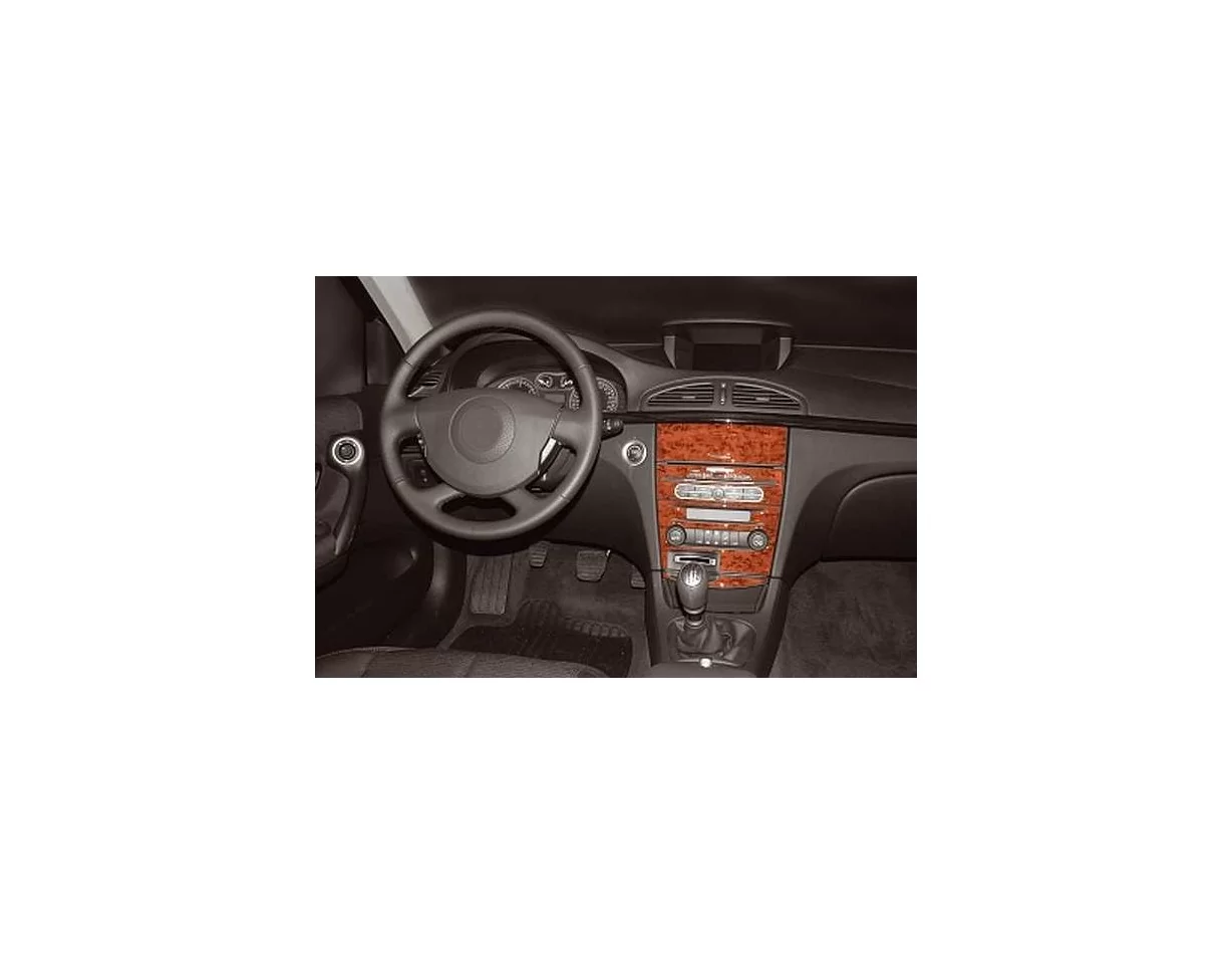 Renault Laguna 04.05-08.09 3D Interior Dashboard Trim Kit Dash Trim Dekor 5-Parts - 1 - Interior Dash Trim Kit