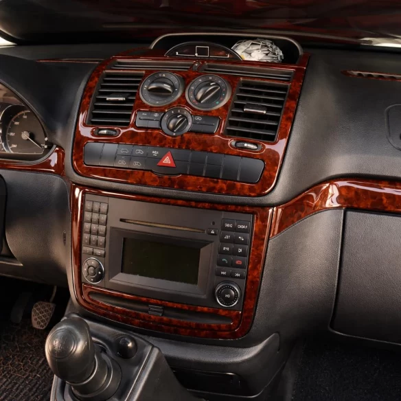 Mercedes Vito W639 01.04-01.06 3D Interior Dashboard Trim Kit Dash Trim Dekor 22-Parts