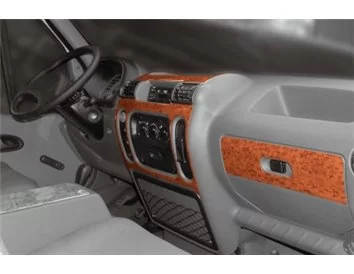 Renault Master 01.98-12.03 3D Interior Dashboard Trim Kit Dash Trim Dekor 6-Parts - 1 - Interior Dash Trim Kit