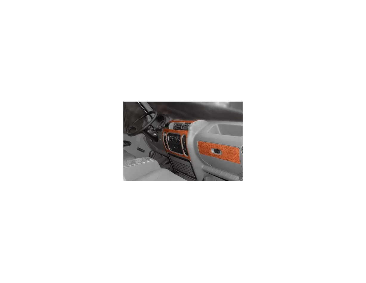 Renault Master 01.98-12.03 3D Interior Dashboard Trim Kit Dash Trim Dekor 6-Parts - 1 - Interior Dash Trim Kit