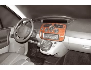 Renault Megane Scenic 06.03-12.10 3D Interior Dashboard Trim Kit Dash Trim Dekor 7-Parts - 1 - Interior Dash Trim Kit