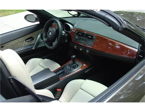BMW Z4 E85 2003-2008 3D Interior Dashboard Trim Kit Dash Trim Dekor 30-Parts - 1 - Interior Dash Trim Kit