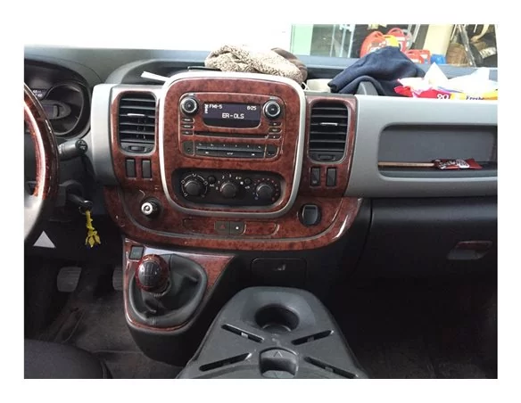 Renault Trafic 01.2015 3D Interior Dashboard Trim Kit Dash Trim Dekor 19-Parts - 1 - Interior Dash Trim Kit