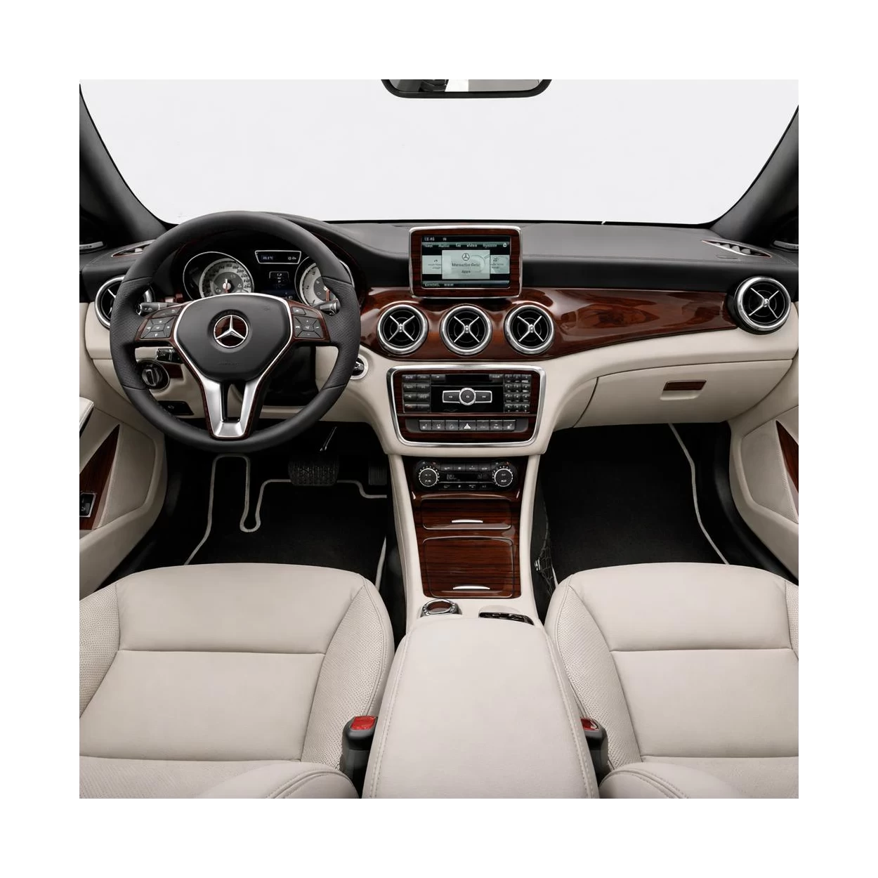 Mercedes-Benz CLA-Class 2014-2017 3D Interior Dashboard Trim Kit Dash Trim Dekor 46-Parts