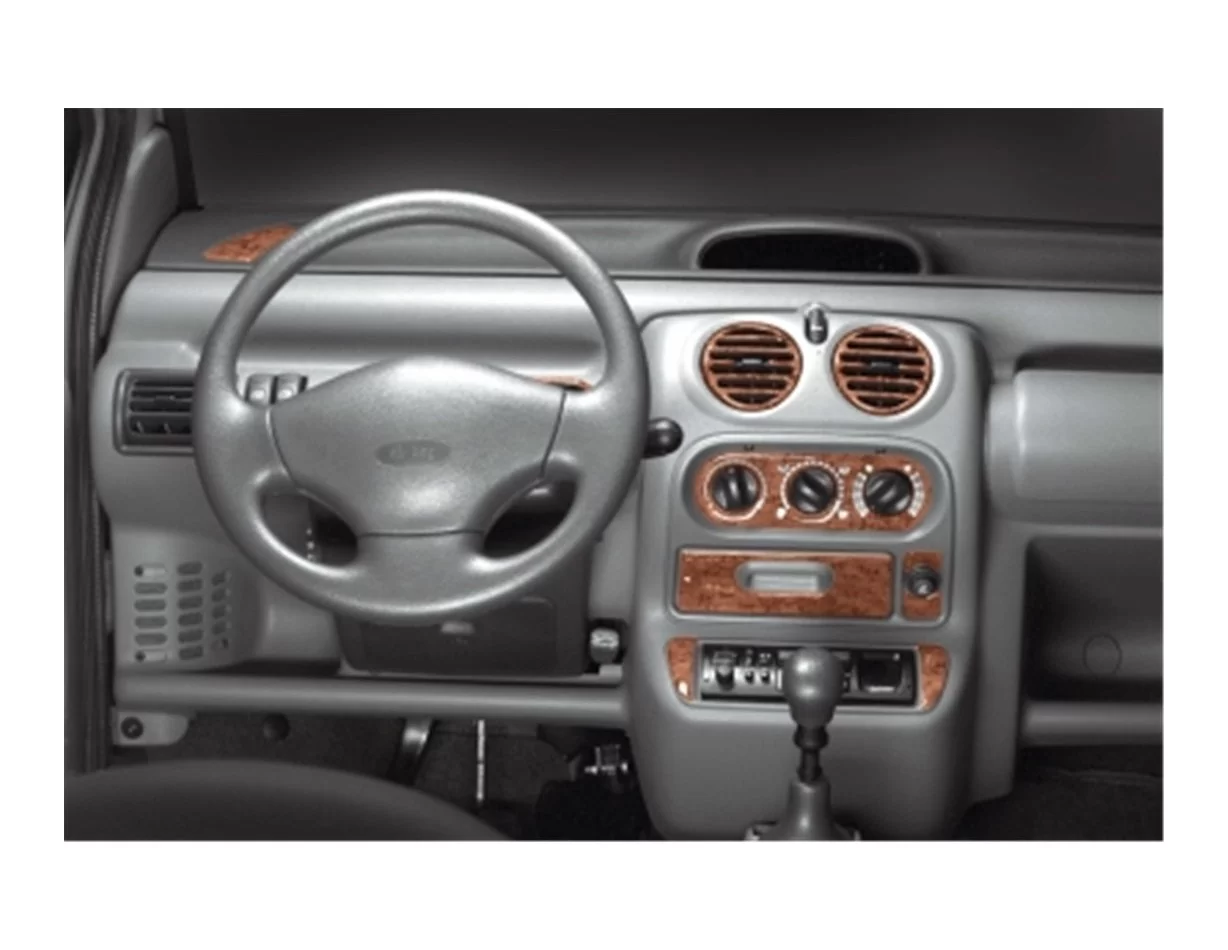 Renault Twingo 09.98-07.04 3D Interior Dashboard Trim Kit Dash Trim Dekor 12-Parts - 1 - Interior Dash Trim Kit