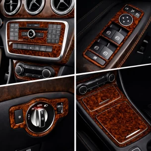 Mercedes-Benz GLA-Class 2014–2020 3D Interior Dashboard Trim Kit Dash Trim Dekor 46-Parts