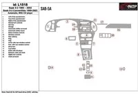 Saab 9-3 1999-2002 Automatic Gearbox, With CD Player, Without OEM Interior BD Dash Trim Kit - 1 - Interior Dash Trim Kit Saab 9-3 1999-2002 Automatic Gearbox, With CD Player, Without OEM Interior BD Dash Trim Kit - 1 - Interior Dash Trim Kit