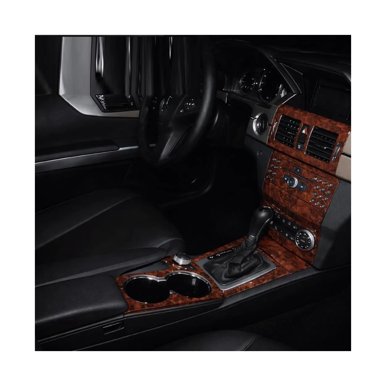 Mercedes-Benz GLK X204 2009–2016 3D Interior Dashboard Trim Kit Dash Trim Dekor 27-Parts