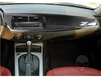 BMW Z4 E85 2003-2008 3D Interior Dashboard Trim Kit Dash Trim Dekor 54-Parts