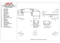 Saab 9-5 2006-UP Full Set, Automatic Gear, Without NAVI Interior BD Dash Trim Kit - 1 - Interior Dash Trim Kit Saab 9-5 2006-UP Full Set, Automatic Gear, Without NAVI Interior BD Dash Trim Kit - 1 - Interior Dash Trim Kit