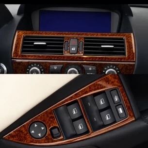 BMW 6-Series E 63 2008-2010 3D Interior Dashboard Trim Kit Dash Trim Dekor 34-Parts