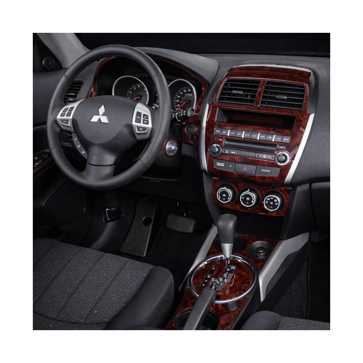 Mitsubishi Asx RVR 01.2012 3D Interior Dashboard Trim Kit Dash Trim Dekor 9-Parts