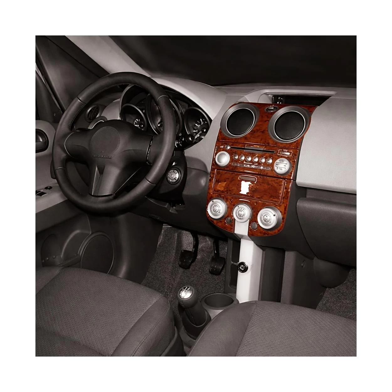 Mitsubishi Colt 05.04-12.07 3D Interior Dashboard Trim Kit Dash Trim Dekor 4-Parts