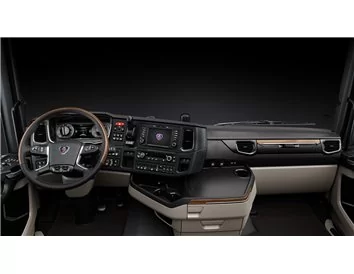 Scania NG-Series ab 2016 3D Interior Dashboard Trim Kit Dash Trim Dekor 17-Parts - 4 - Interior Dash Trim Kit