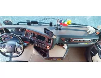 Scania NG-Series ab 2016 3D Interior Dashboard Trim Kit Dash Trim Dekor 17-Parts - 6 - Interior Dash Trim Kit