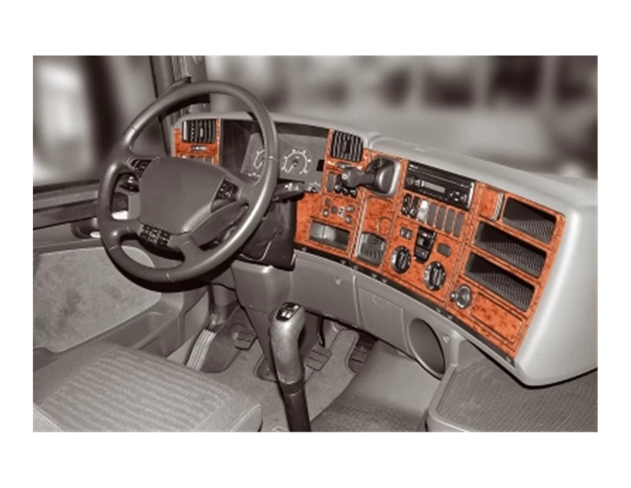 Scania R-Series R1 Reihe 05.04-09.09 3D Interior Dashboard Trim Kit Dash Trim Dekor 46-Parts - 1 - Interior Dash Trim Kit
