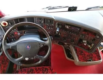 Scania R-Series R2 Reihe TopLine 2013 3D Interior Dashboard Trim Kit Dash Trim Dekor 60-Parts - 1 - Interior Dash Trim Kit