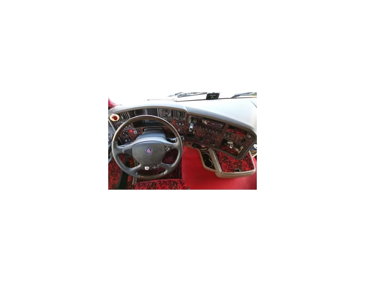 Scania R-Series R2 Reihe TopLine 2013 3D Interior Dashboard Trim Kit Dash Trim Dekor 60-Parts - 1 - Interior Dash Trim Kit