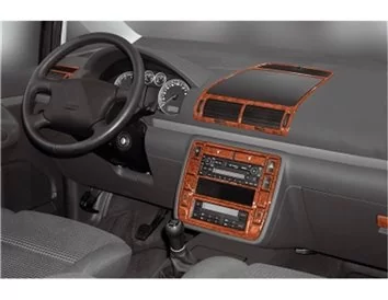 Seat Alhambra 07.00-12.09 3D Interior Dashboard Trim Kit Dash Trim Dekor 24-Parts - 1 - Interior Dash Trim Kit