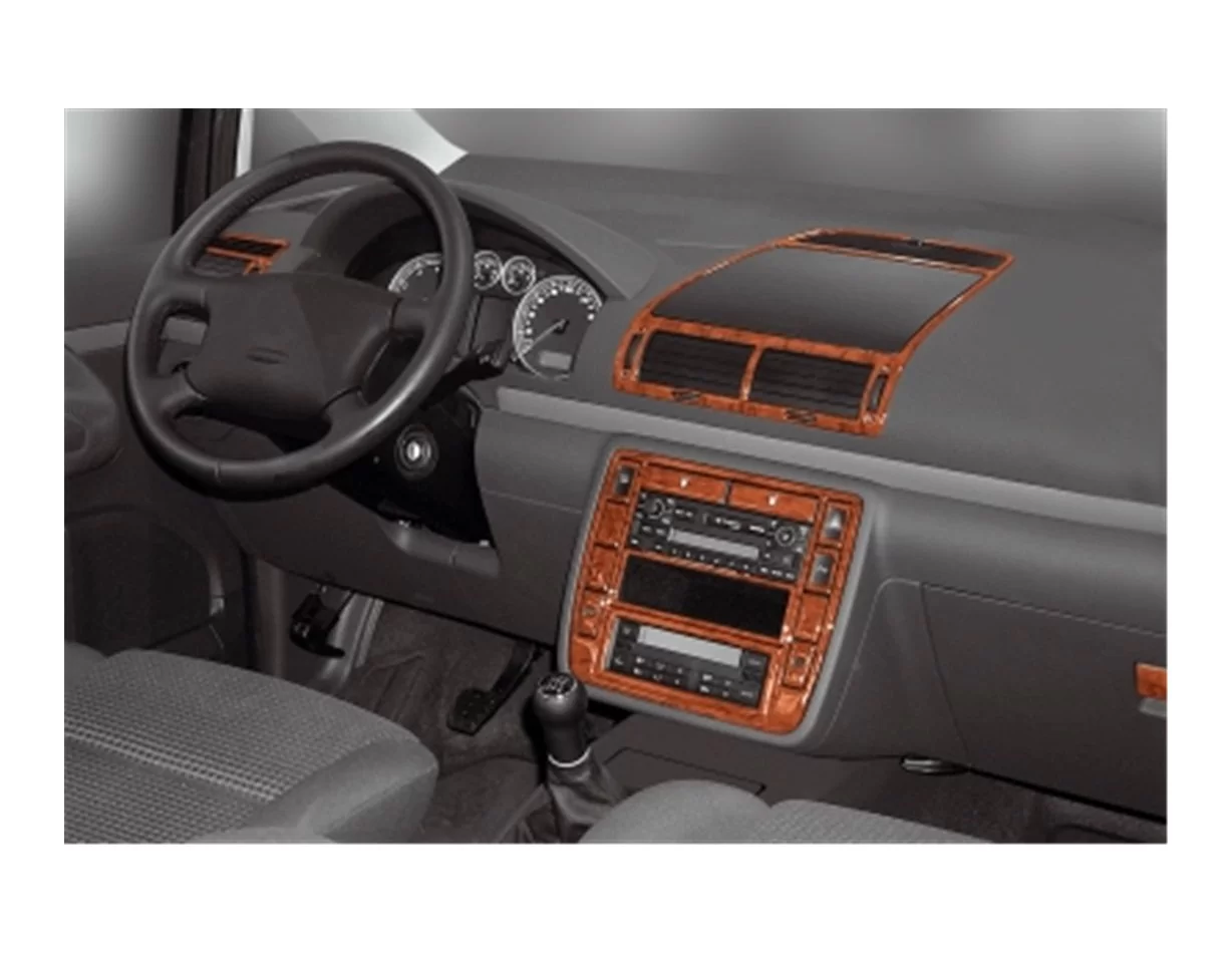 Seat Alhambra 07.00-12.09 3D Interior Dashboard Trim Kit Dash Trim Dekor 24-Parts - 1 - Interior Dash Trim Kit