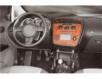 Seat Altea-Toledo 04.04-12.08 3D Interior Dashboard Trim Kit Dash Trim Dekor 12-Parts - 1 - Interior Dash Trim Kit