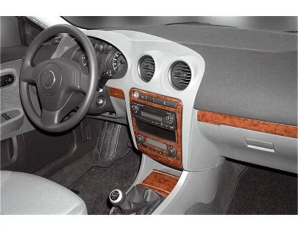 Seat Ibiza-Cordoba 04.02-12.07 3D Interior Dashboard Trim Kit Dash Trim Dekor 14-Parts - 1 - Interior Dash Trim Kit